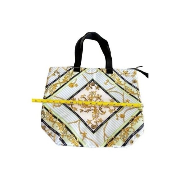 NWOT VICTORIA'S SECRET Insulated Cooler Tote Bag Zip Top Nautical Beach Themed - Picture 5 of 16